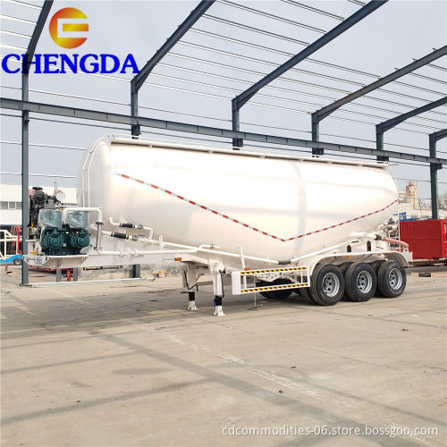 Chengda 45m3 54 Ton 4 تفريغ قيمة الفراشة بالأسمنت شبه المقطورة للبيع